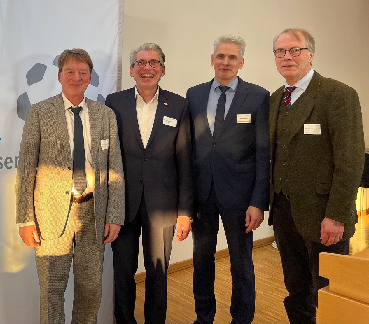 Prof. Ulrich Becker, Andreas Storm, Dr. Klaus Holst, Prof. Stefan Korioth (v. l. n. r.)