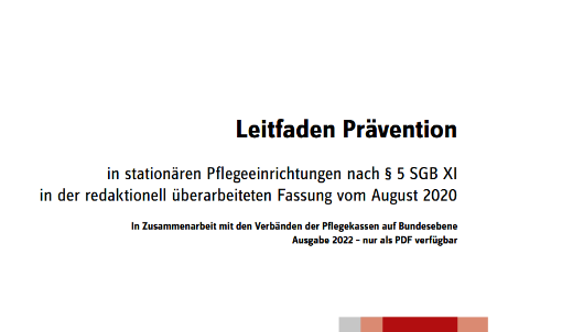 Leitfaden Prävention in stationären Pflegeeinrichtungen_Ausgabe 2022