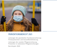 Ausschnitt der Titelseite des Präventionsberichtes 2021.