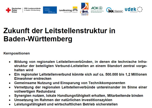 Zukunkt der Leitstellenstruktur
