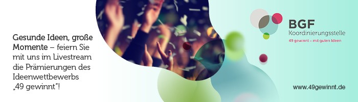 Banner zum bundesweiten Ideenwettbewerb "49 gewinnt"