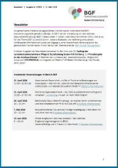 Deckblatt des Newsletters Ausgabe 1/2026