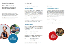 Vorderseite eines Flyers zum aktuellen Kursangebot im Frühjahr 