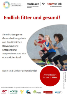 Vorderseite eines Flyers zum aktuellen Kursangebot im Frühjahr 