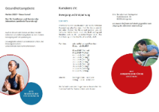 Vorderseite eines Flyers für ein Kursangebot 