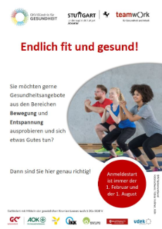 Vorderseite eines Flyers zum aktuellen Kursangebot im Herbst
