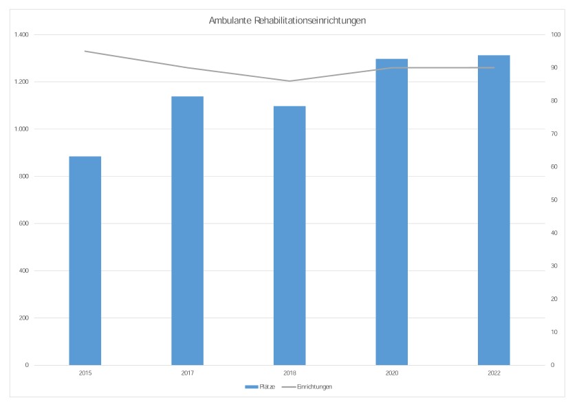 Entwicklung der Anzahl der Plätze (2015 bis 2022) Entwicklung der Anzahl der Plätze (2015 bis 2022)