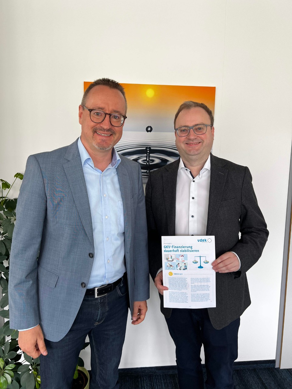 Thomas Hackenberg im Austausch mit Stefan Meyer