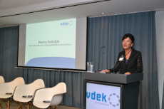 Marina Rudolph Stellvertretende Leiterin der vdek-Landesvertretung Berlin/Brandenburg eröffnet das Ersatzkassenforum
