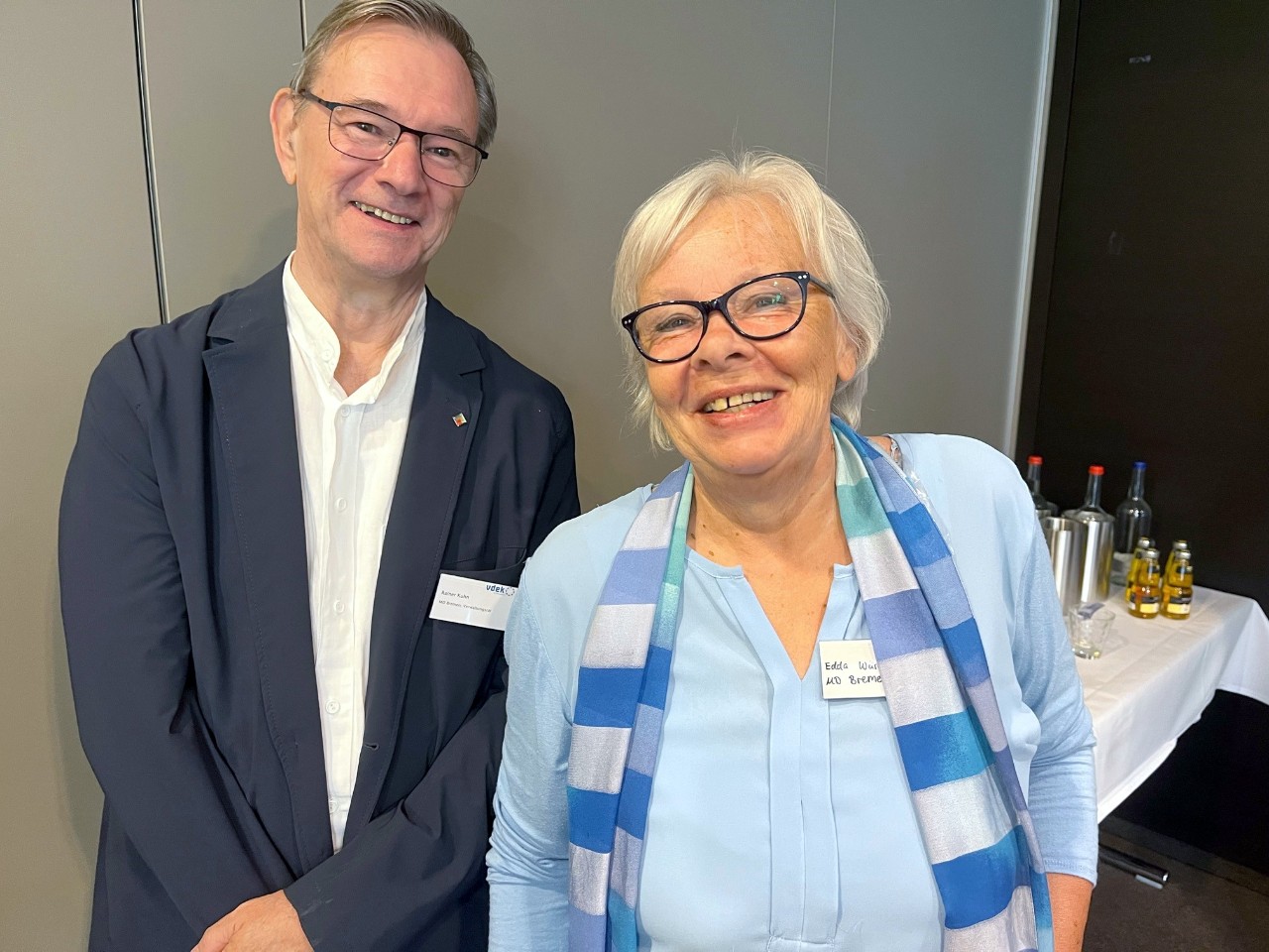 Rainer Kuhn und Edda W&uuml;rdemann, Verwaltungsrat MD Bremen