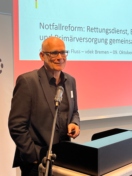 Dr. Stefan Poloczek vom Bundesministerium für Gesundheit erläuterte den aktuellen Stand der Notfallreform.