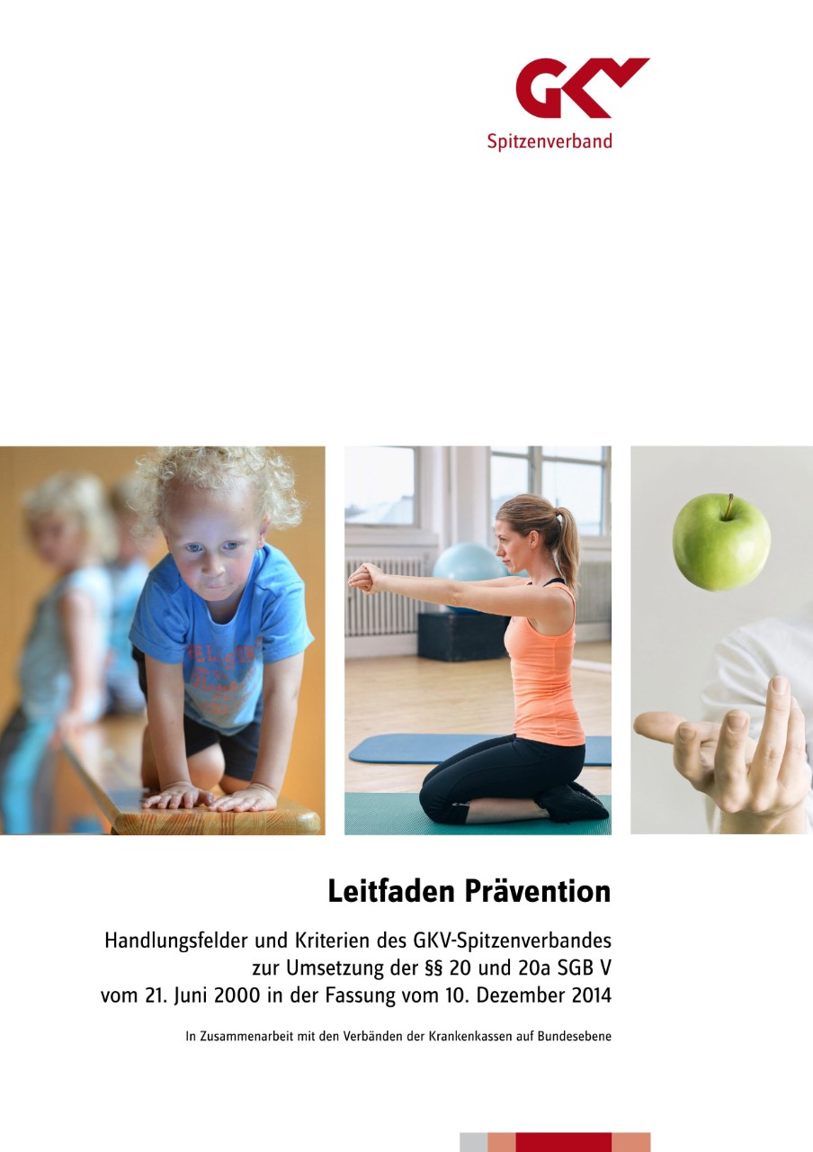 Cover des Leitfaden Prävention von Dezember 2015 Cover des Leitfaden Prävention von Dezember 2015