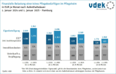 Grafik Finanzielle Belastung Pflegebedürftiger
