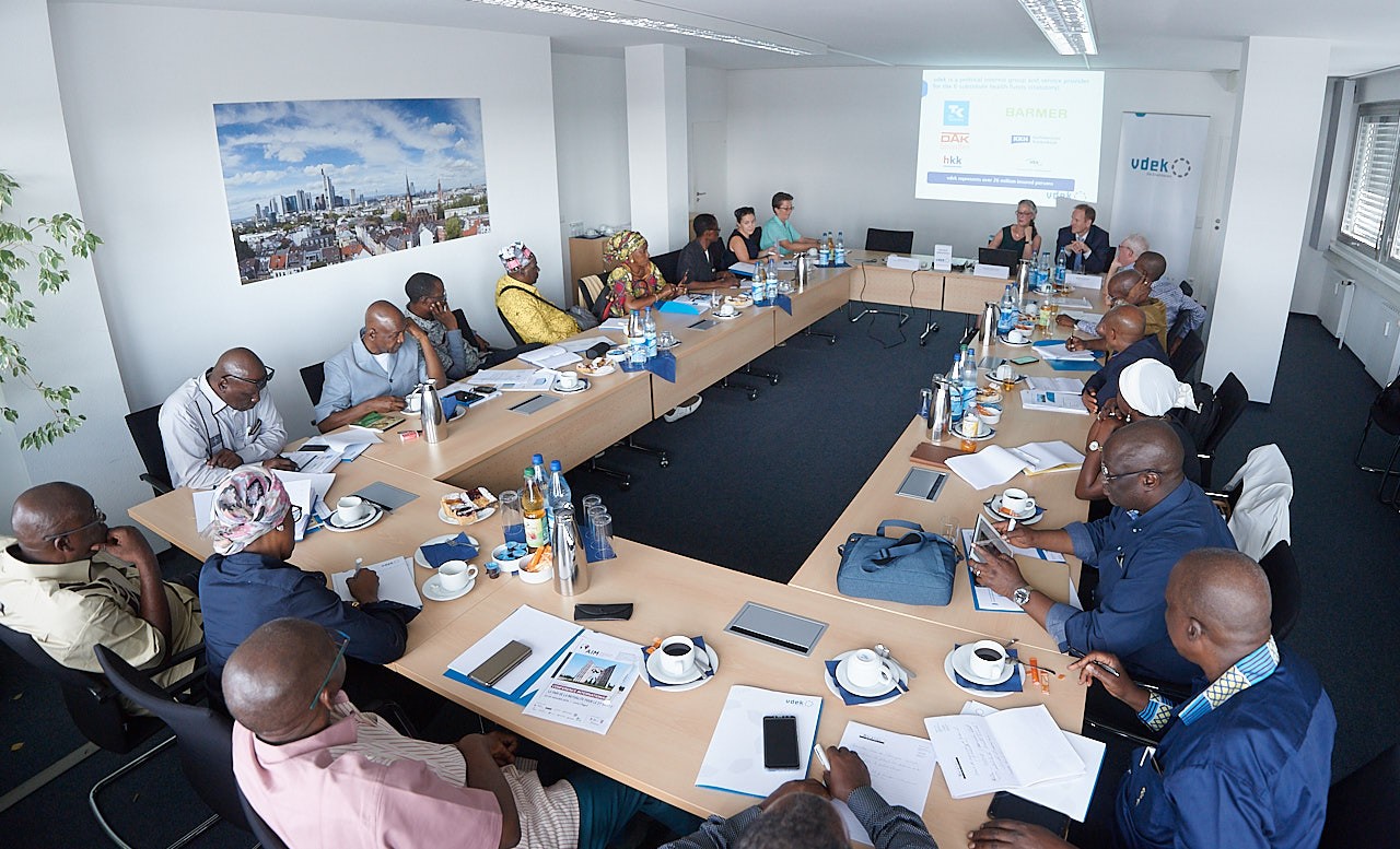 Blick auf die Delegation aus Guinea