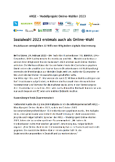 PM_Sozialwahl 2023 erstmals auch als Online-Wahl