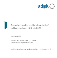 Positionspapier Gesundheitspolitischer Handlungsbedarf in Niedersachsen 2017 bis 2022
