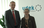 Andreas Hustadt vom vdek im Gespräch mit Patientenbeauftragte Dr. Eleftheria Lehmann