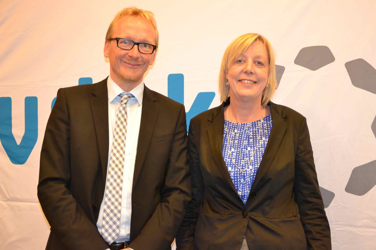 Ulrike Elsner (Vorstandsvorsitzende des vdek) und Dirk Ruiss (Leiter der vdek Landesvertretung NRW)