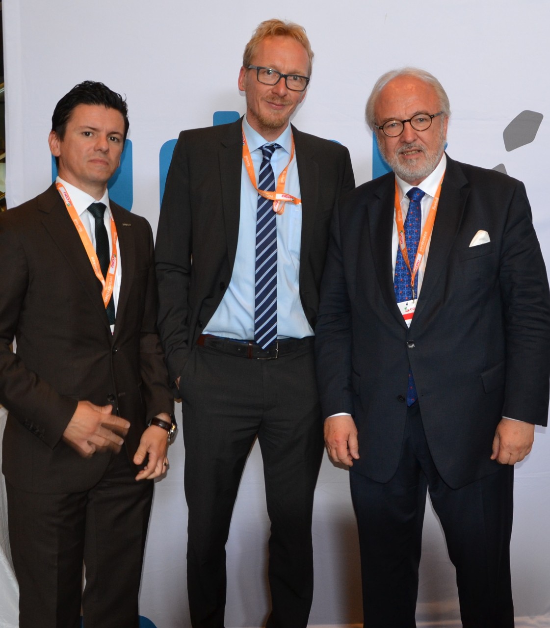 Foto vom CDU Landesparteitag am 11.6.16 v.l.n.r. Joao Rodrigues (BARMER GEK), Dirk Ruiss (vdek NRW) und Rudolf Henke (MdB)