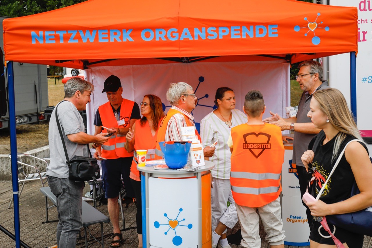 Der Info-Stand des Netzwerkes war immer gut besucht