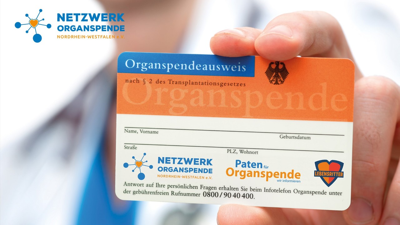 Netzwerk und Organspendeausweis