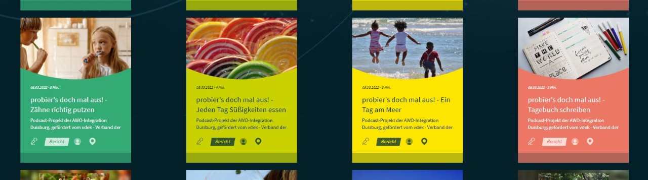 Screenshot Podcasts Gesunde Kids in Duisburg