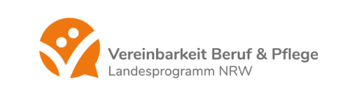 Logo des Landesprogramms Vereinbarkeit von Beruf & Pflege NRW