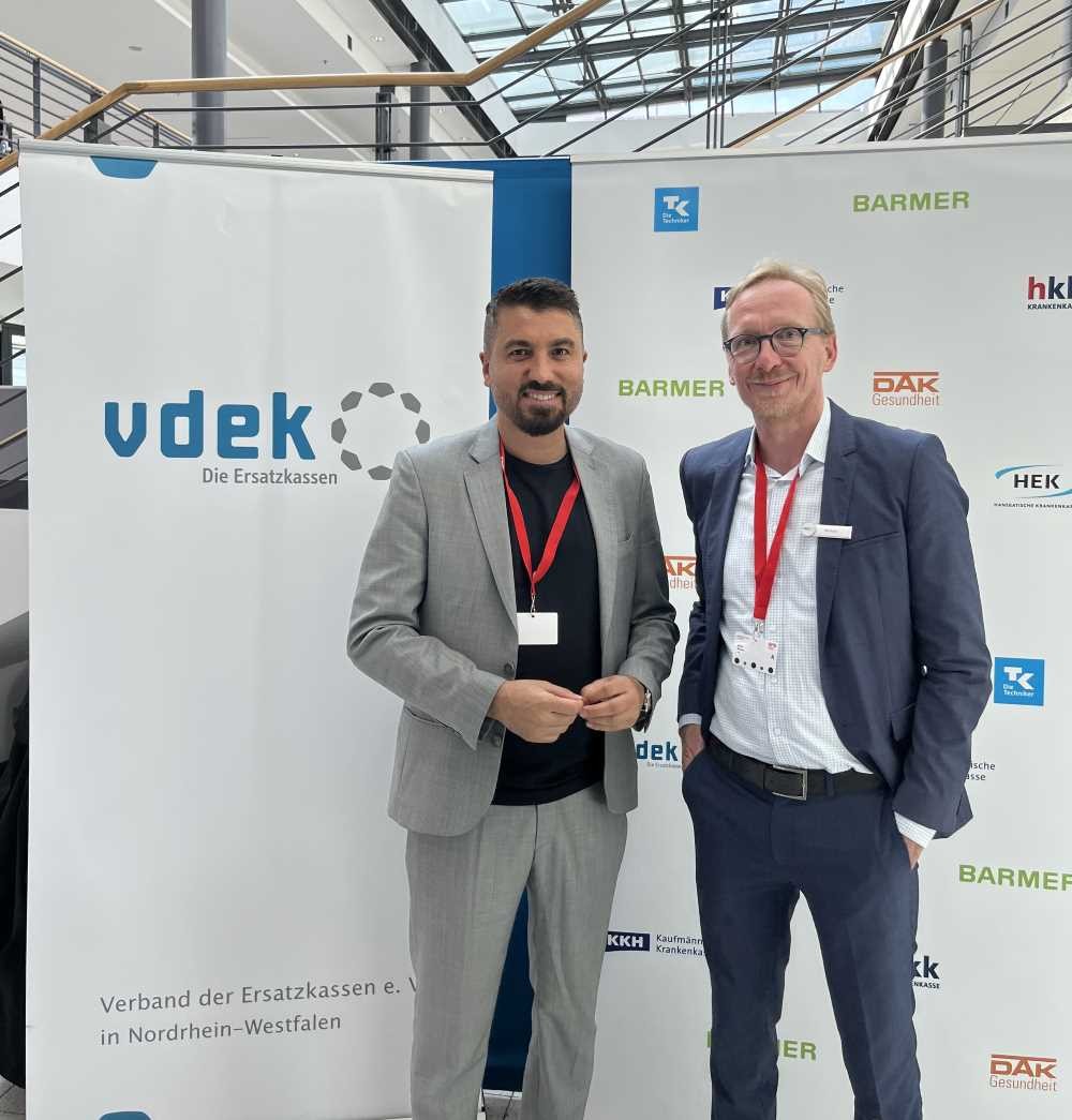 vlnr: Serdar Y&uuml;ksel MdL und Dirk Ruiss (Leiter der vdek-Landesvertretung NRW)