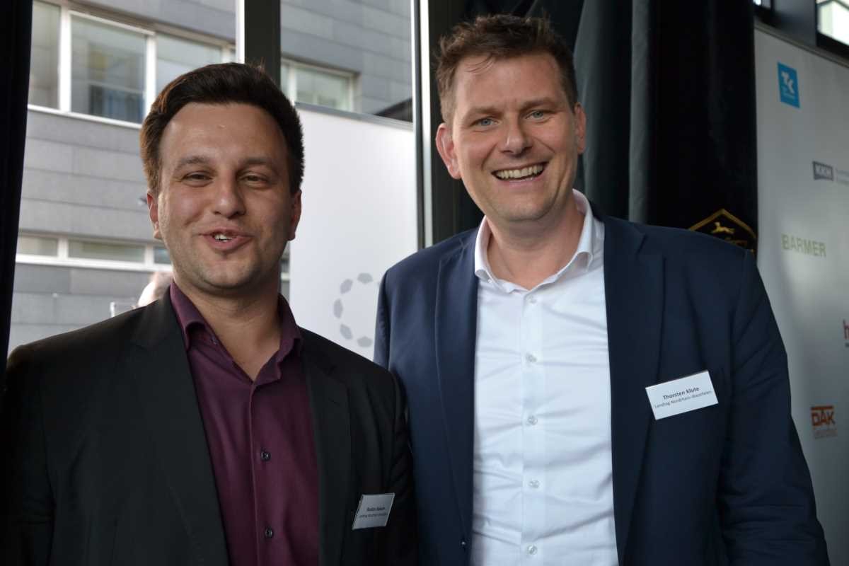 Rodion Bakum MdL und Thorsten Klute MdL