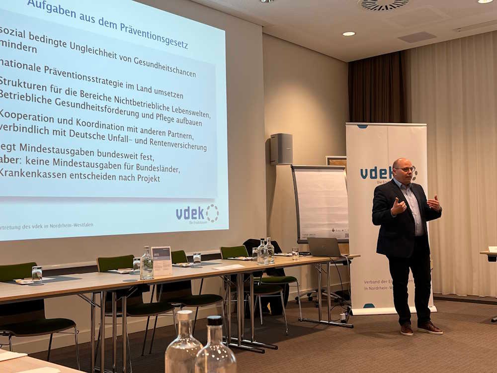 Pr&auml;sentation des vdek NRW-Pressesprechers Christian Breidenbach
