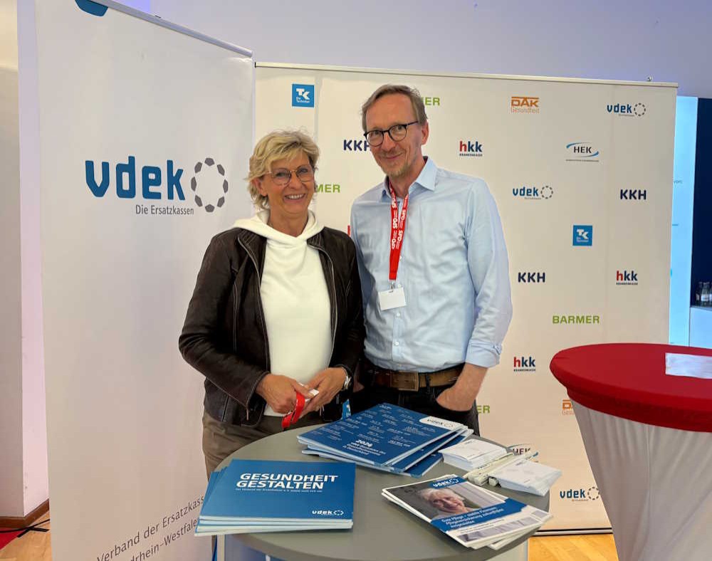 Dirk Ruiss mit der SPD-Landtagsabgeordneten Christina Weng
