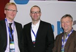 Jens Spahn (MdB) im Gespr&auml;ch mit Dirk Ruiss (li) und Michael S&uuml;llwold (re) vom Verband der Ersatzkassen NRW