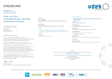 Flyer Ersatzkassenforum der Landesvertretungen RLP und SL 2023