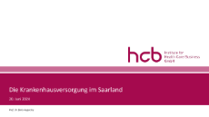 Vorstellung des hcb-Gutachtens für das Saarland PowerPoint-Präsentation