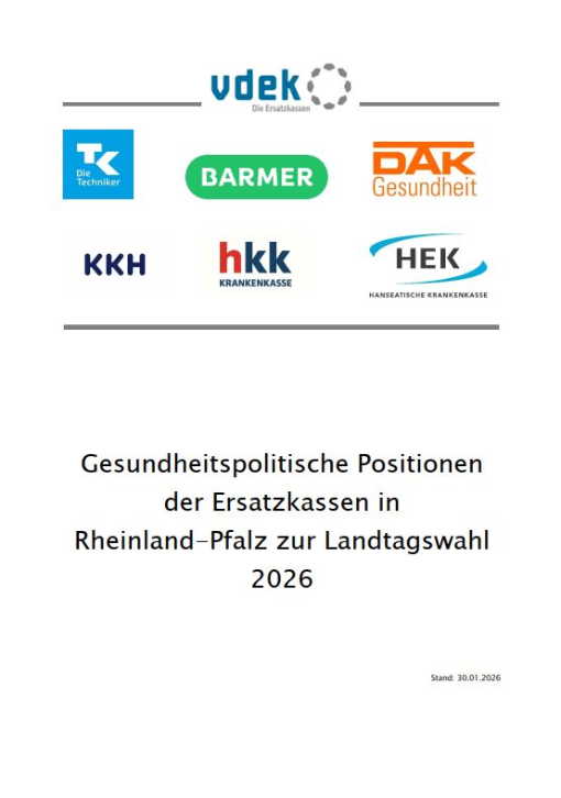 Cover Positionspapier Ersatzkassen LTW RLP 2026