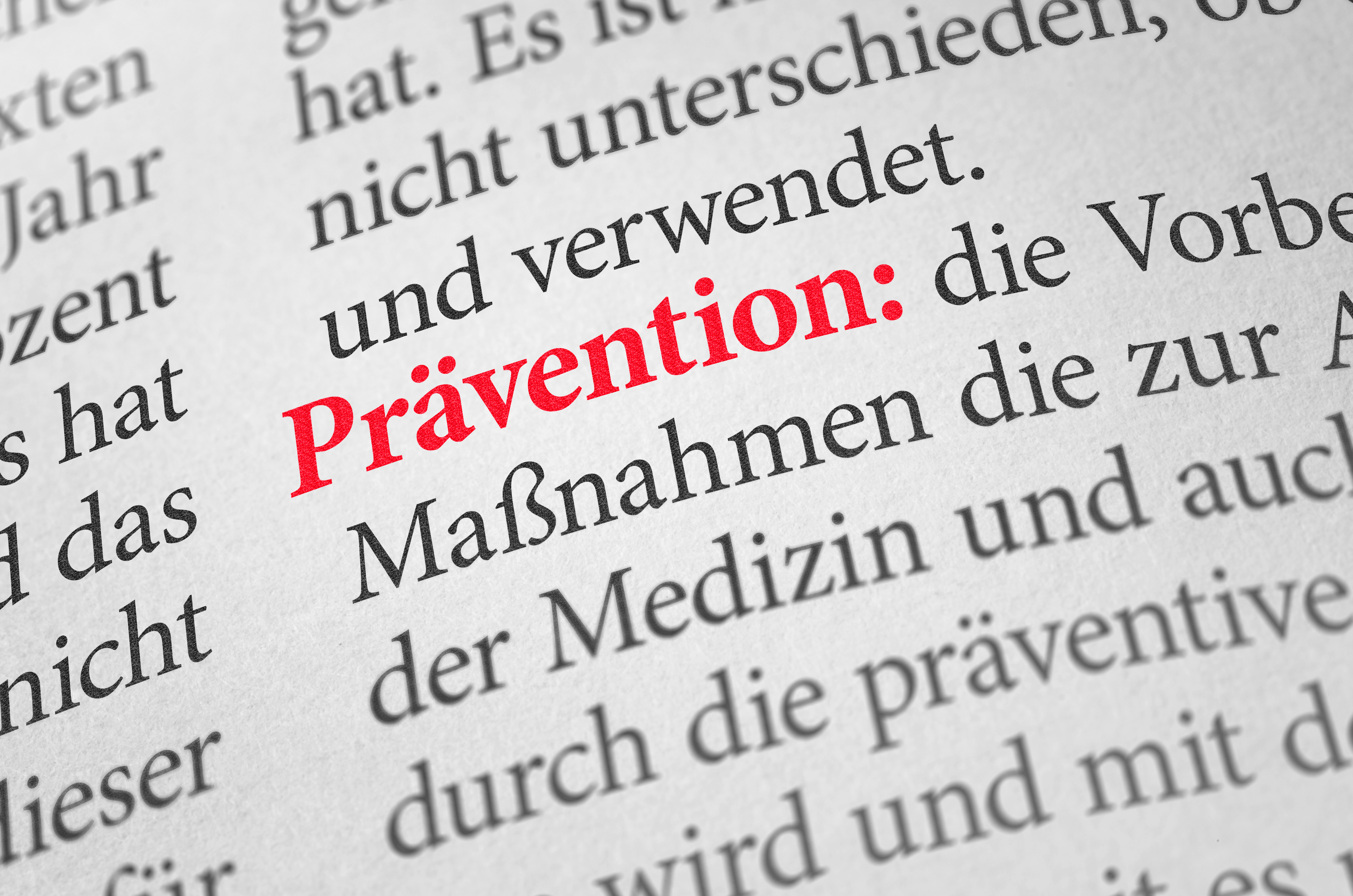 Wörterbuch mit dem Begriff Prävention Wörterbuch mit dem Begriff Prävention