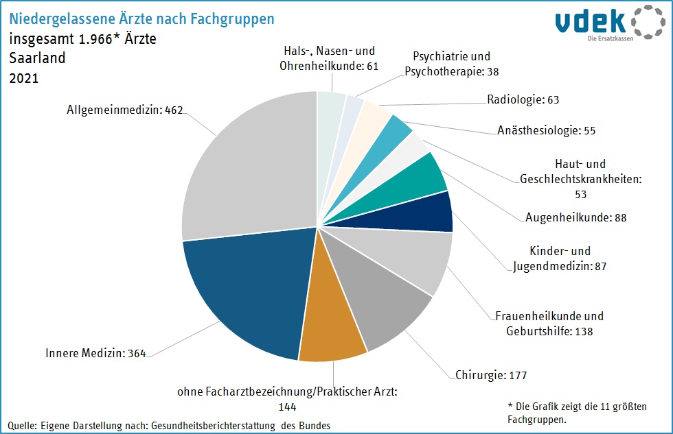 LV SAA Basisdaten 2023 - Niedergelassene Aerzte nach Fachgruppen