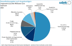 vdek-Basisdaten Saarland 2025 - Gesundheitsausgaben nach Ausgabentraeger