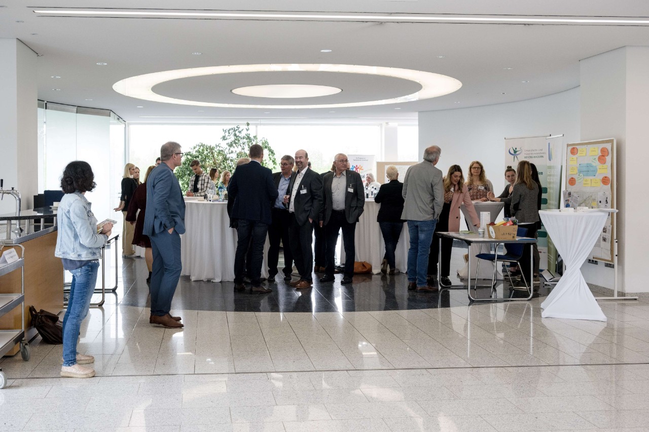 Der Stand der Koordinatorinnen f&uuml;r den gesundheitsf&ouml;rdernden Strukturaufbau im Saarland