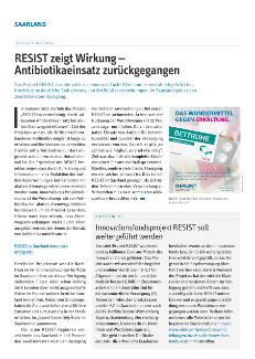Artikel RESIST vdek ersatzkasse report. Saarland. Dezember 2020