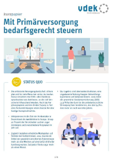 Cover Kurzpapier Primärarztsystem