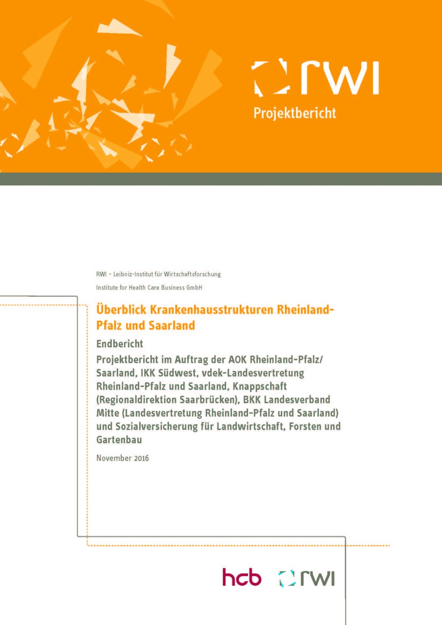 Überblick Krankenhausstrukturen Rheinland-Pfalz und Saarland Überblick Krankenhausstrukturen Rheinland-Pfalz und Saarland