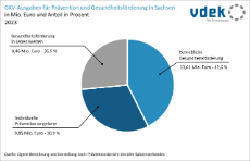 vdek-Basisdaten LVSAC Sachsen GKV-Ausgaben Prävention Gesundheitsförderung