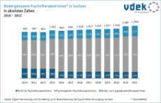 Basisdaten Sachsen Psychotherapeuten Entwicklung