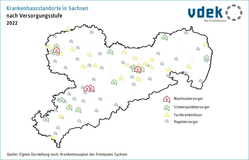 Basisdaten Sachsen Krankenhaus Standorte
