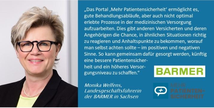 CIRS Sachsen Barmer Patientensicherheit Welfens Monika