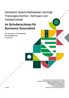 Deckblatt zum Positionspapier der Zielbildpartner zum Doppelhaushalt 2027 und 2028 in Sachsen
