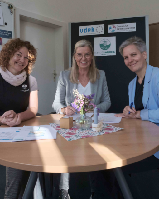 Prävention Gesundheitsförderung Projekte Sachsen vdek Gesunde Lebenswelten Ersatzkassen Kinderarche Silke Heinke Barbara Gärtner