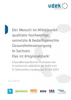 Ersatzkassen Positionen Landtagswahl Sachsen 2024