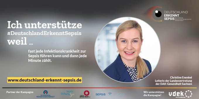 #DeutschlandErkenntSepsis DAK Enenkel Sachsen Sepsis Kampagne